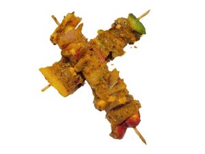 Brochette de poulet à l'indienne