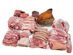 Demi-Porc avec jambon fumé avec os